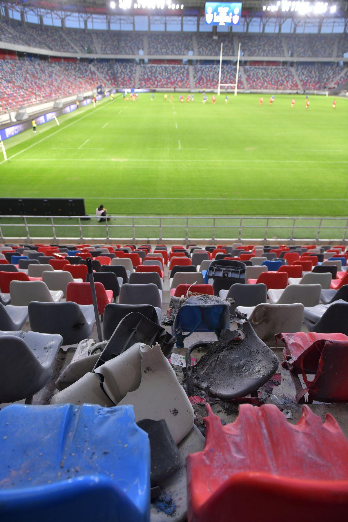 Dezastru pe Ghencea! Cum arată stadionul, la 3 zile după CSA Steaua - Dinamo 2-0: scaune topite și rupte