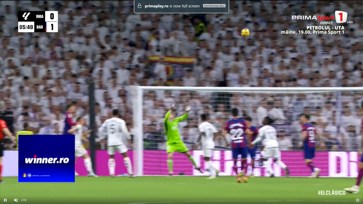 Eroul lui Real Madrid cu City a comis-o în derby-ul cu Barcelona! Apoi a avut o intervenție miraculoasă