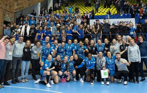 CSM București, imagine după semifinala cu Rapid / FOTO: Facebook @CSMBOfficial