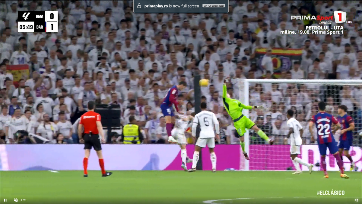 Eroul lui Real Madrid cu City a comis-o în derby-ul cu Barcelona! Apoi a avut o intervenție miraculoasă