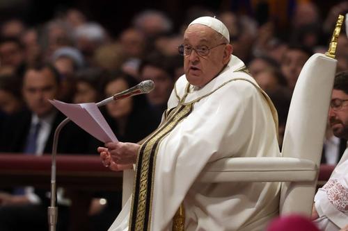 Ultima apariție a Papei Francisc în Bazilica Sfântul Petru din Vatican / Foto: Imago