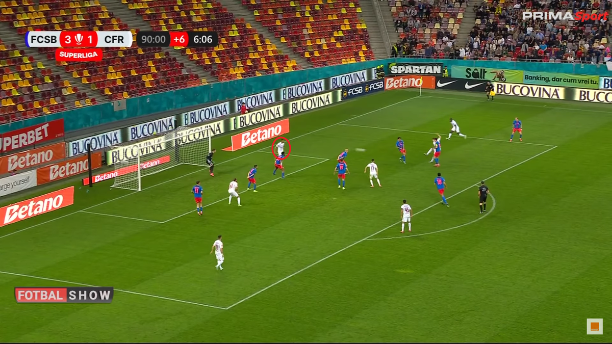 Al doilea gol marcat de Louis Munteanu în FCSB - CFR, 20 aprilie 2025