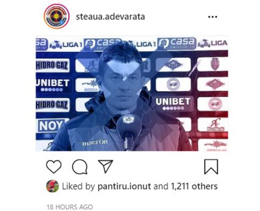 Gafă incredibilă a unui jucător de la FCSB, după ce Becali a anunțat ce antrenori are pe listă