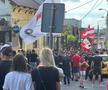 Fanii lui U Cluj și Dinamo au venit împreună la meciul de baraj: încurajări, dar și derapaje