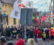 Fanii lui U Cluj și Dinamo au venit împreună la meciul de baraj: încurajări, dar și derapaje