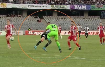 Mihai Eșanu, gafă inexplicabilă în U Cluj - Dinamo