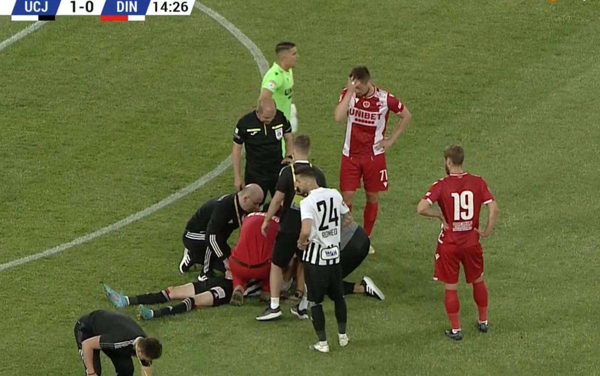 Mihai Eșanu, gafă inexplicabilă în U Cluj - Dinamo