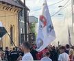 Fanii lui U Cluj și Dinamo au venit împreună la meciul de baraj: încurajări, dar și derapaje