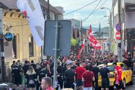 Fanii lui U Cluj și Dinamo au venit împreună la meciul de baraj: încurajări, dar și derapaje