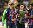 După 4 ani, Barcelona e iar campioana Spaniei, a 27-a oară. Catalanii au primit trofeul aseară, după eșecul cu Real Sociedad, scor 1-2, în runda #35 din La Liga.