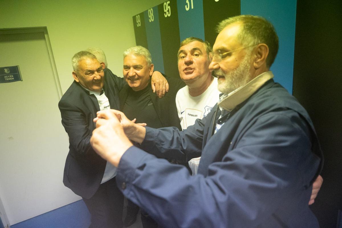 Petrecere în vestiar după Farul - FCSB, Hagi protagonist