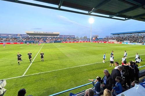 Stadionul din Ovidiu este pregătit de meci // foto: GSP