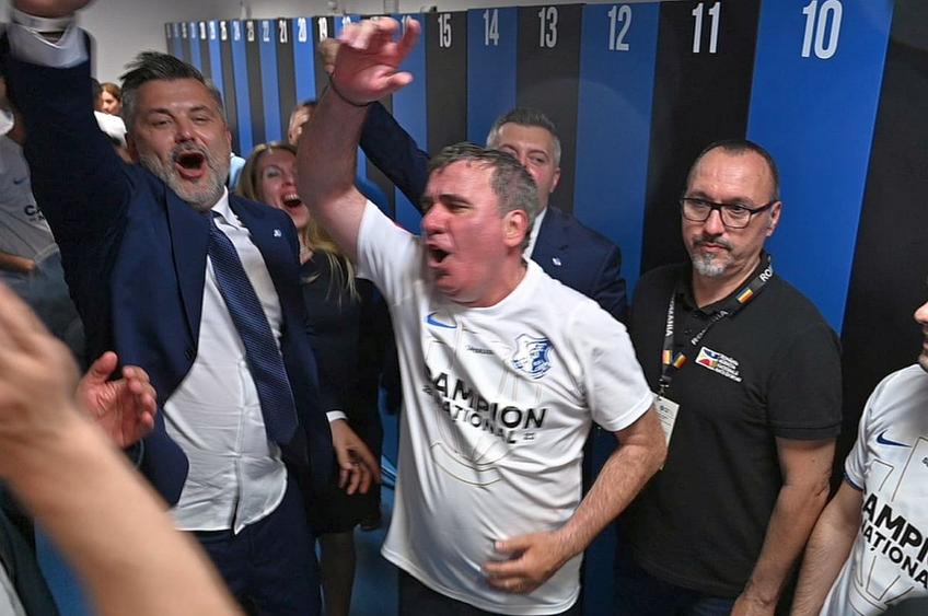 Gică Hagi, la vestiare, după 3-2 cu FCSB