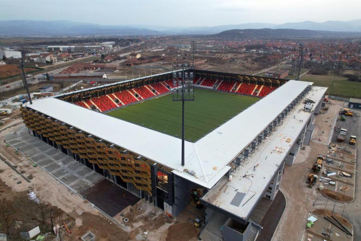 Stadionul din Leskovac, Serbia