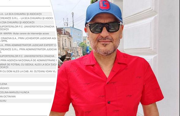 Sigla FCU Craiova, răsturnată la recurs » Adrian Mititelu exultă, după decizia de azi de la Curtea de Apel: „Începutul dreptății” » Ce înseamnă hotărârea în războiul cu Rotaru