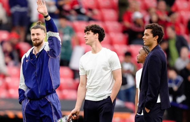 Radu Drăgușin a fost surprins pe teren, înainte de finala Europa League