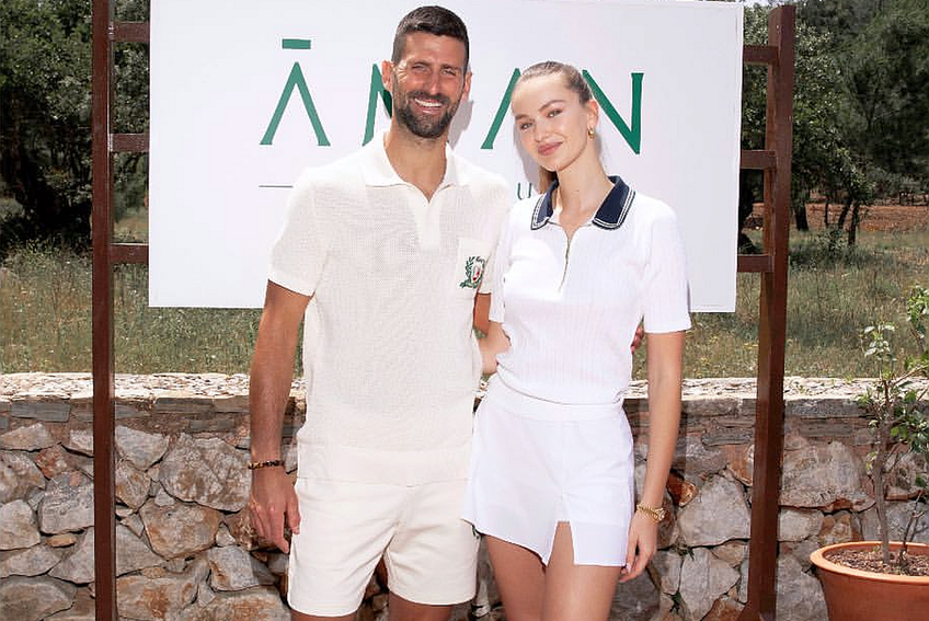 Djokovic și Kristina Romanova s-au înfruntat pe terenul de tenis
