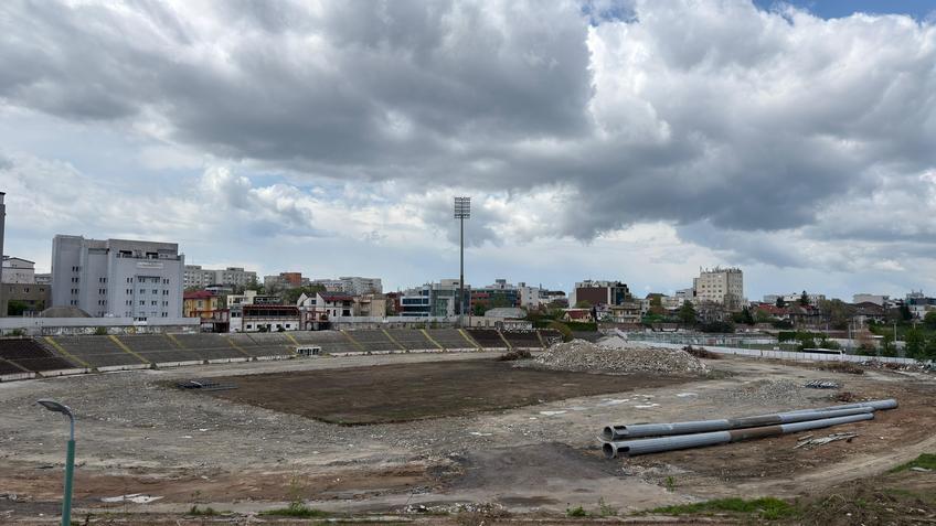 Cum arată lucrările la stadionul Dinamo - mai 2026 // foto: GSP.ro