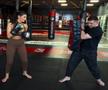Ramona Olaru, antrenament în sala de kickboxing / foto: Facebook @Mihai Zmarandescu