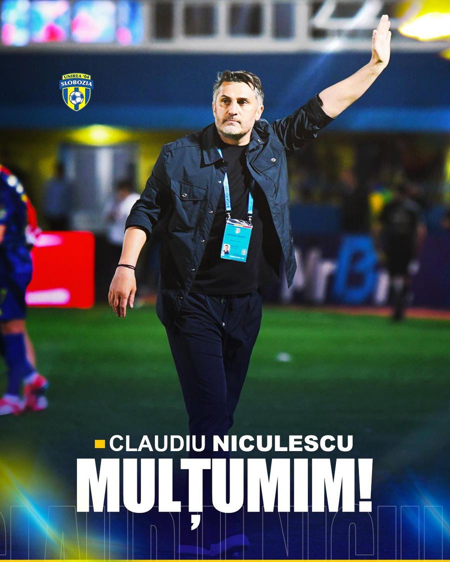 Claudiu Niculescu nu mai este antrenorul Sloboziei // foto: Facebook Al doilea antrenor care a plecat la finalul sezonului din Superliga: „Mulțumim și mult succes!”