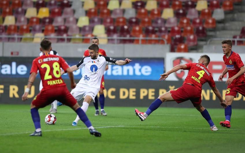 Sergiu Buș a marcat pentru Gaz Metan în meciul cu FCSB