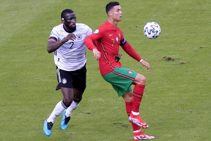 Cristiano Ronaldo vs. Antonio Rudiger // foto: Imago