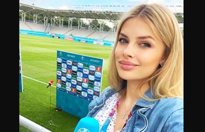 Jurnalista care l-a contrat pe Guardiola, surprinsă pe Arena Națională! Asistă la Ucraina - Austria