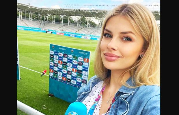 Jurnalista care l-a contrat pe Guardiola, surprinsă pe Arena Națională! Asistă la Ucraina - Austria