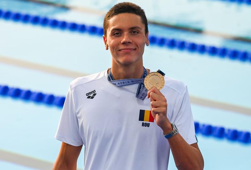 David Popovici, campion european la 200 m liber la Belgrad 2024 Foto: Roxana Fleșeru