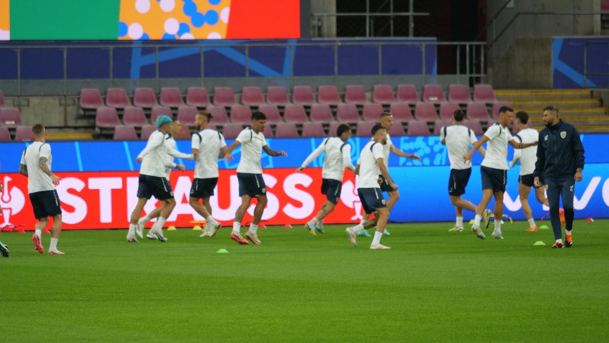 Antrenament oficial România, înaintea meciului cu Belgia