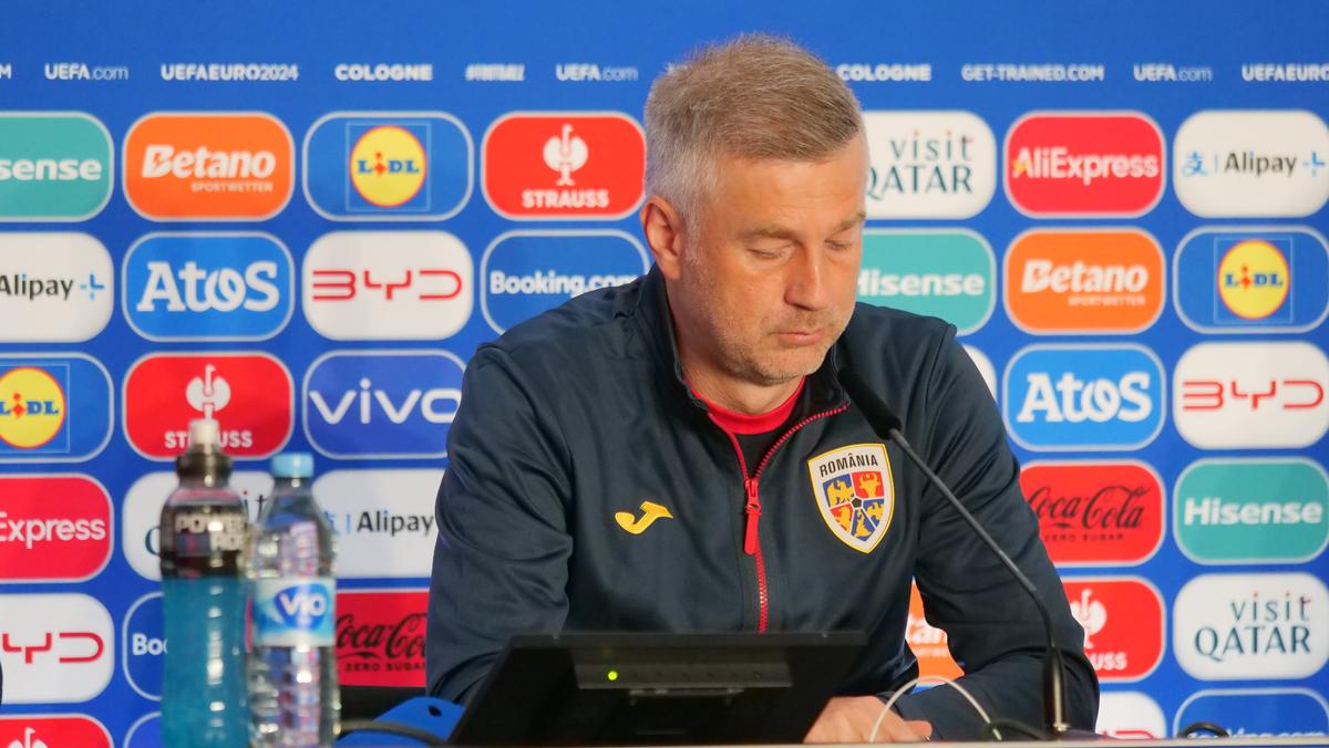 Radu Drăgușin și Edward Iordănescu - conferință de presă