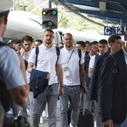 Naționala României a ajuns la Koln. Imagini surprinse în gară de fotoreporterul GSP Cristi Preda