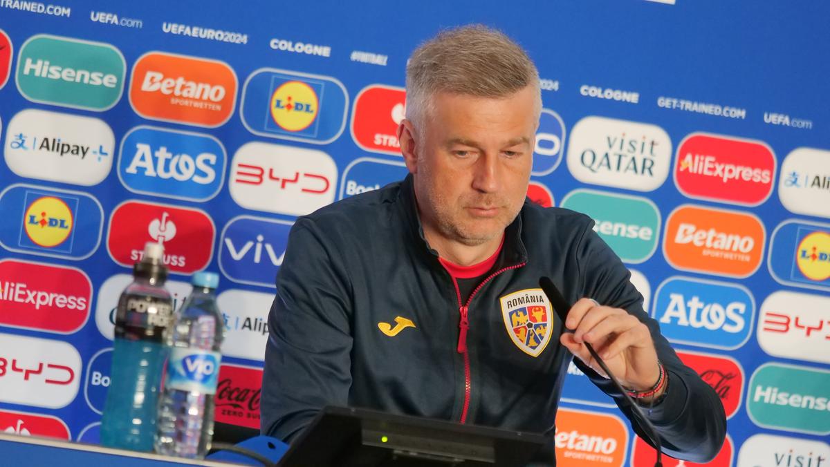 Radu Drăgușin și Edward Iordănescu - conferință de presă