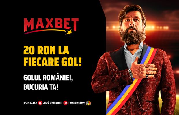 Toată lumea pe Maxbet.ro! Câștigi GARANTAT la fiecare gol al României