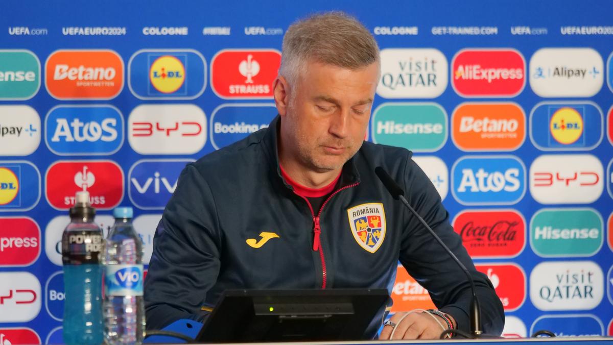 Radu Drăgușin și Edward Iordănescu - conferință de presă