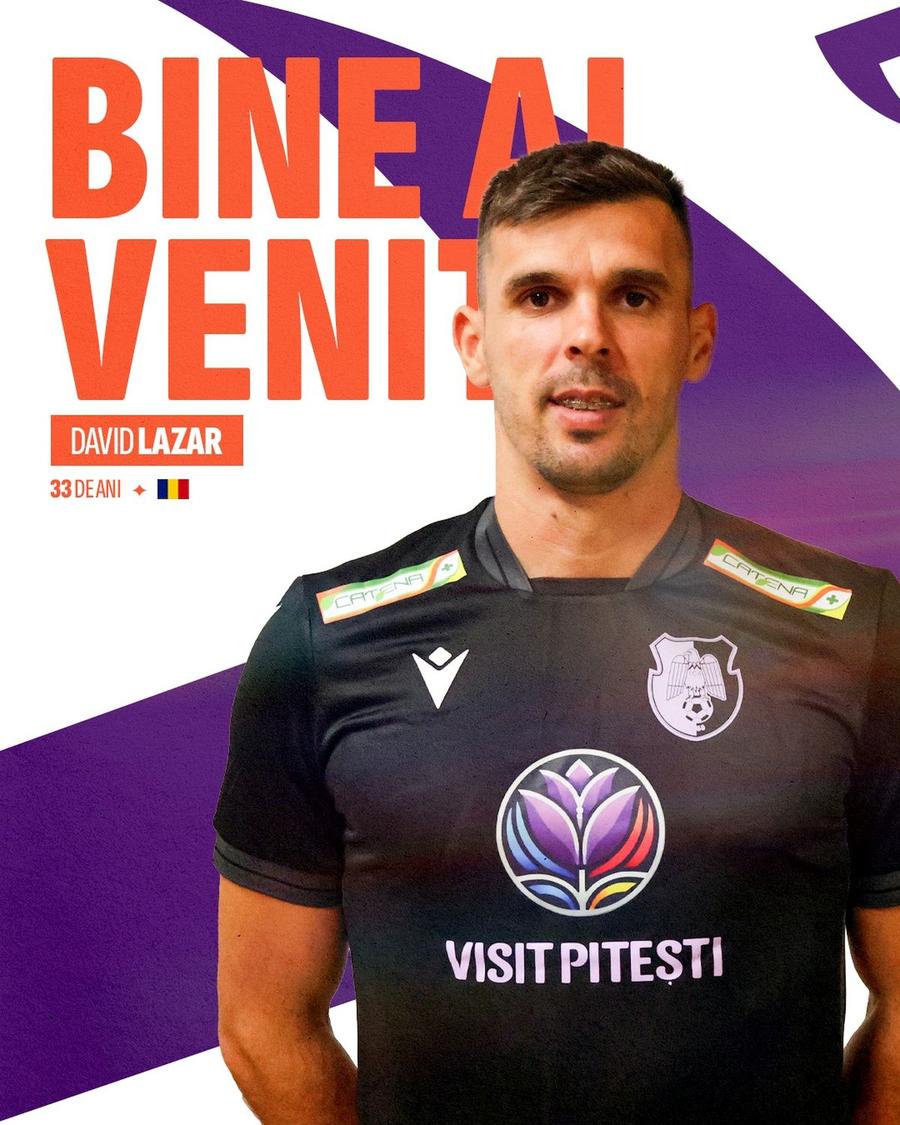 David Lazar a fost prezentat oficial la FC Argeș David Lazar rămâne în Superliga: a semnat pe doi ani