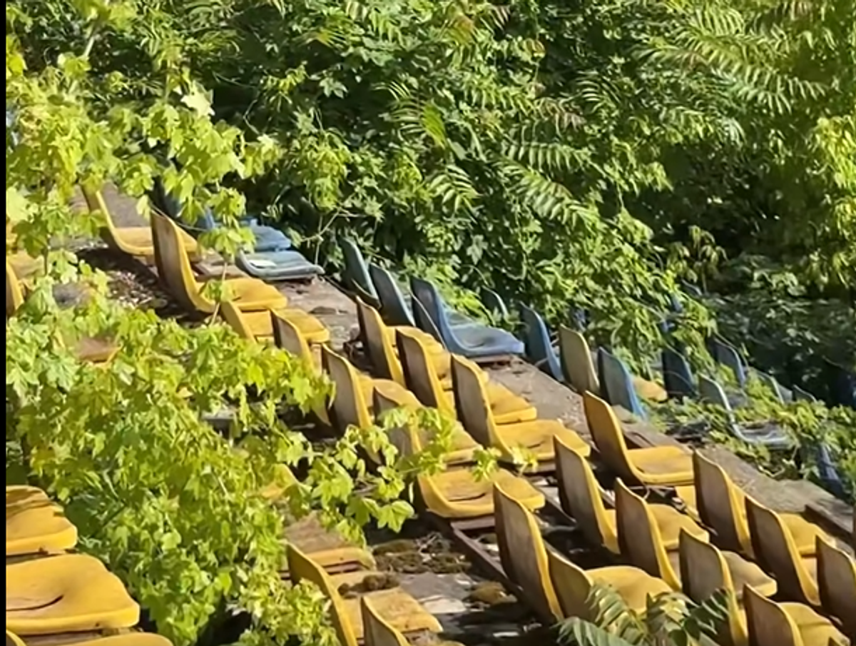 Echipa locală a promovat în Liga 2, dar stadionul arată ca în Jurassic Park