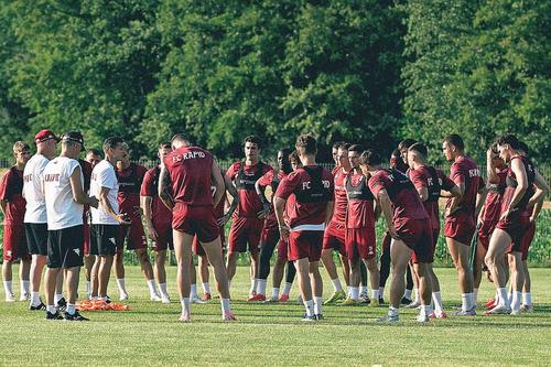 Cadru din cantonamentul Rapidului în Slovenia // foto: Facebook @ FC Rapid 1923