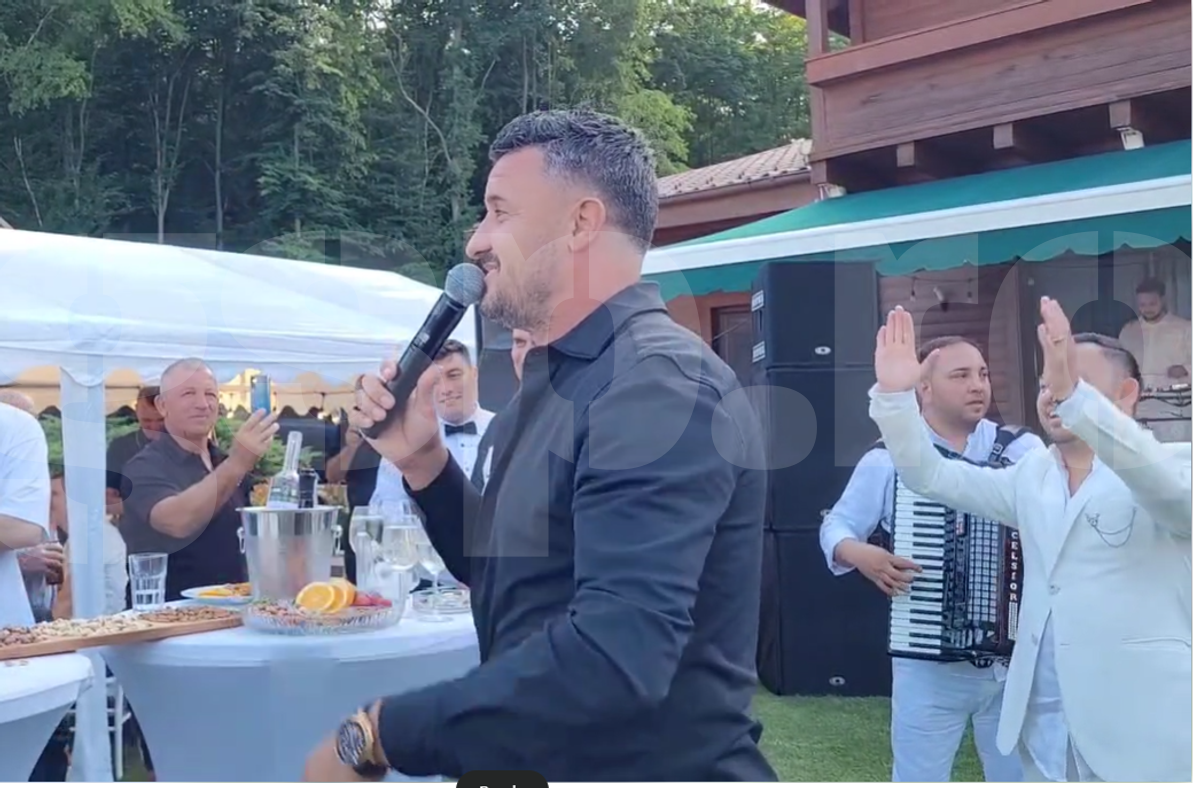 Constantin Budescu a luat microfonul și a pornit recitalul la petrecerea Petrolului: