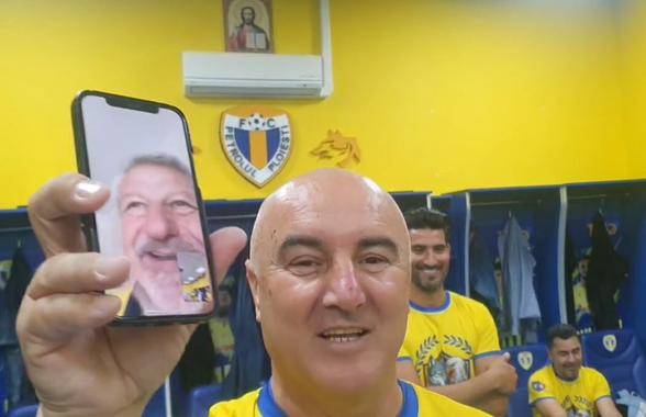 Ion Marin a fost sunat de foștii elevi chiar din vestiarul Petrolului, înaintea semifinalei de la EURO: „Vorbește mai tare, profesore!”
