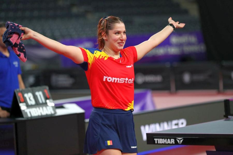Bianca Mei-Roșu, prima medalie la simplu la Europene de tineret/ foto FRTM Bianca Mei-Roșu, aur la Campionatele Europene U21 de la Cluj!