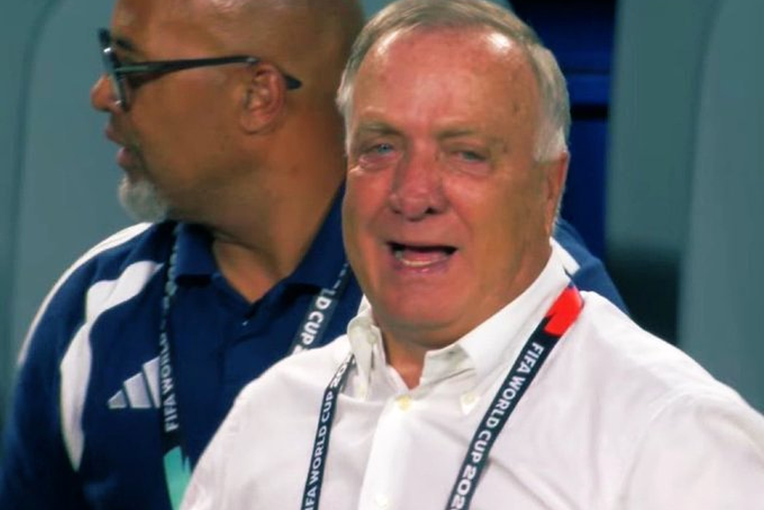 Dick Advocaat, în lacrimi la primul punct din istoria naționalei Curacao la Mondial // foto: X