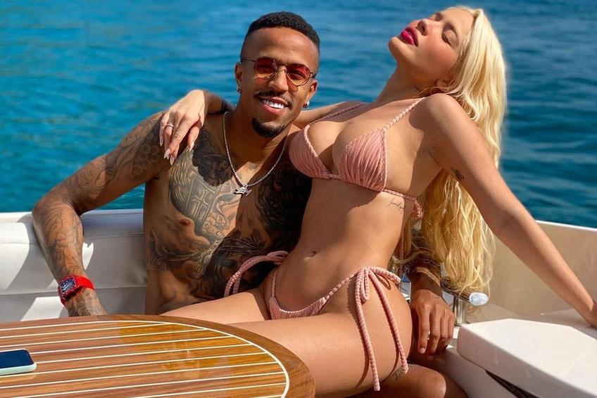 Eder Militao, alături de Karoline Lima // foto: Instagram @ karolinel
