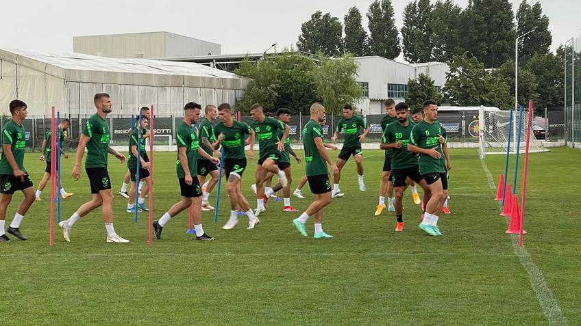 Antrenament FCSB înaintea meciului cu Shakter Karagandy.