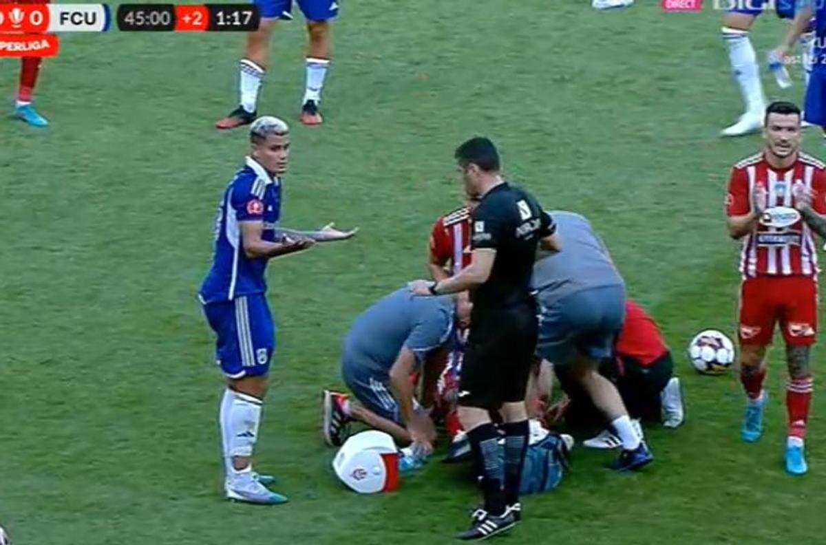 FOTO Matheus Mascarenhas, fault dur la Jonathan Rodriguez în Sepsi - FCU Craiova