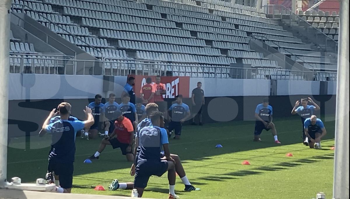 Antrenament FCSB Arcul de Triumf
