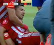 Scene uluitoare la Sepsi - FCU, primul meci al zilei din Superligă! Aproape să leșine de durere, fotbalistul n-a putut fi urcat în ambulanță dintr-un motiv incredibil