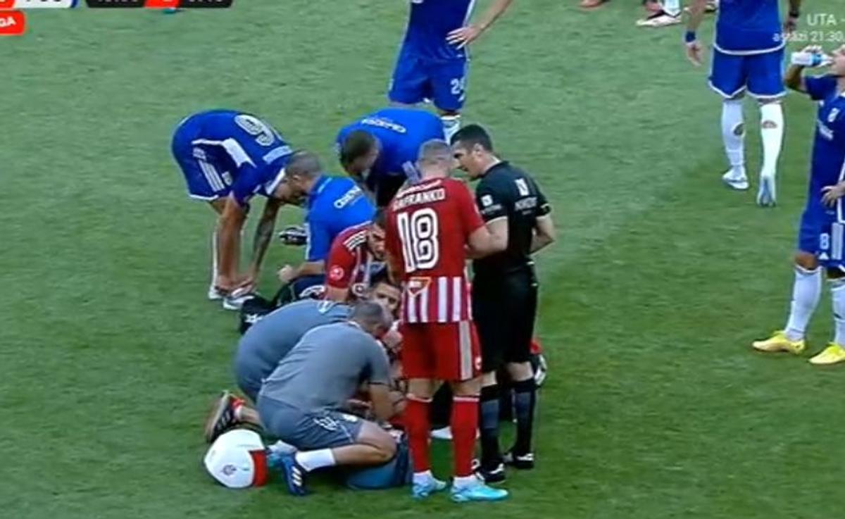 FOTO Matheus Mascarenhas, fault dur la Jonathan Rodriguez în Sepsi - FCU Craiova