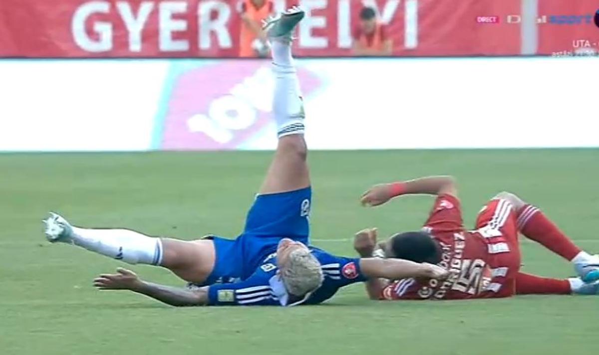 Scene uluitoare la Sepsi - FCU, primul meci al zilei din Superligă! Aproape să leșine de durere, fotbalistul n-a putut fi urcat în ambulanță dintr-un motiv incredibil