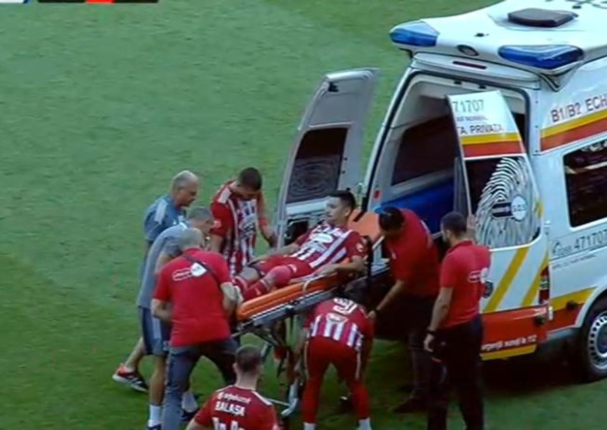 FOTO Matheus Mascarenhas, fault dur la Jonathan Rodriguez în Sepsi - FCU Craiova
